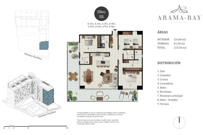 Unit_type_A01, 105 Midtown, Puerto Vallarta, Jalisco, México