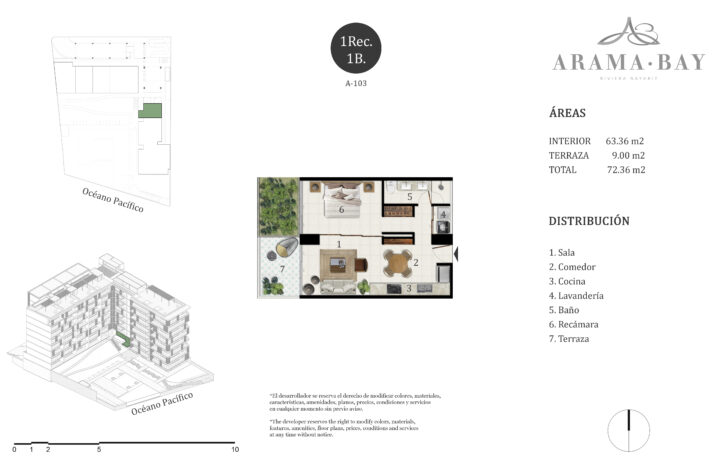 Unit_type_A103, 105 Midtown, Puerto Vallarta, Jalisco, México