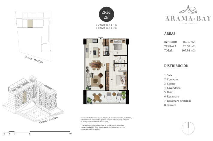 Unit_type_B03, 105 Midtown, Puerto Vallarta, Jalisco, México