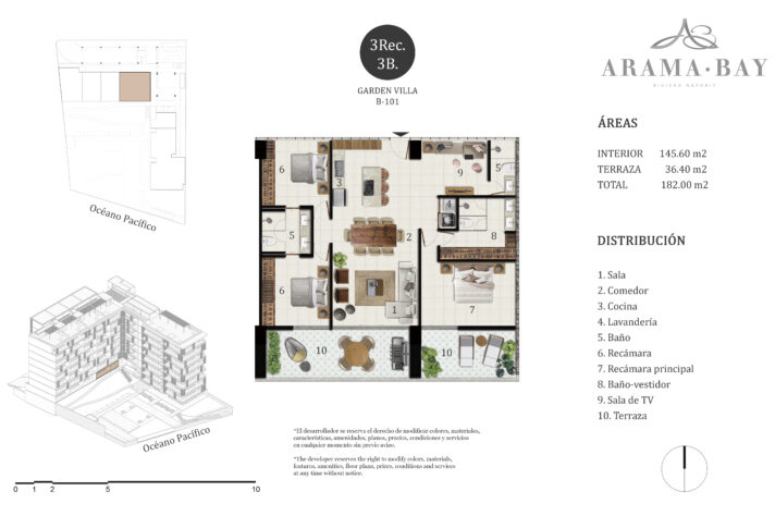 Unit_type_B101, 105 Midtown, Puerto Vallarta, Jalisco, México