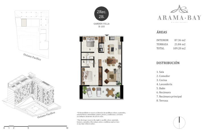 Unit_type_B103, 105 Midtown, Puerto Vallarta, Jalisco, México