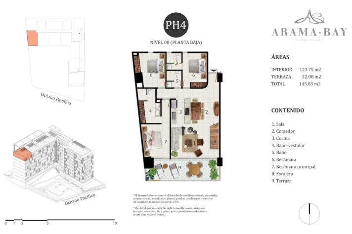 Unit_type_B804_PB, 105 Midtown, Puerto Vallarta, Jalisco, México