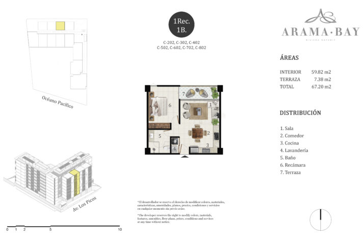 Unit_type_C02, 105 Midtown, Puerto Vallarta, Jalisco, México