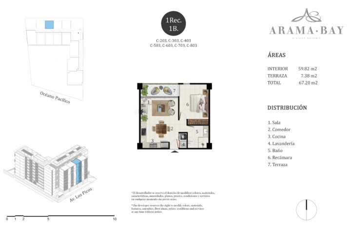 Unit_type_C03, 105 Midtown, Puerto Vallarta, Jalisco, México